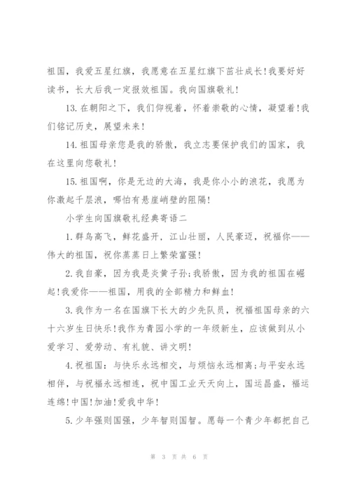 小学生向国旗敬礼寄语大全.docx