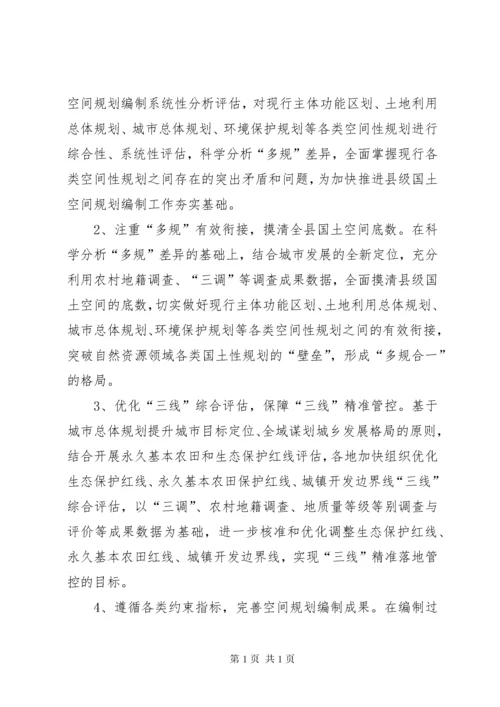 国土空间规划调研报告.docx