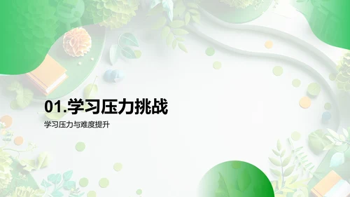 学习压力应对报告PPT模板