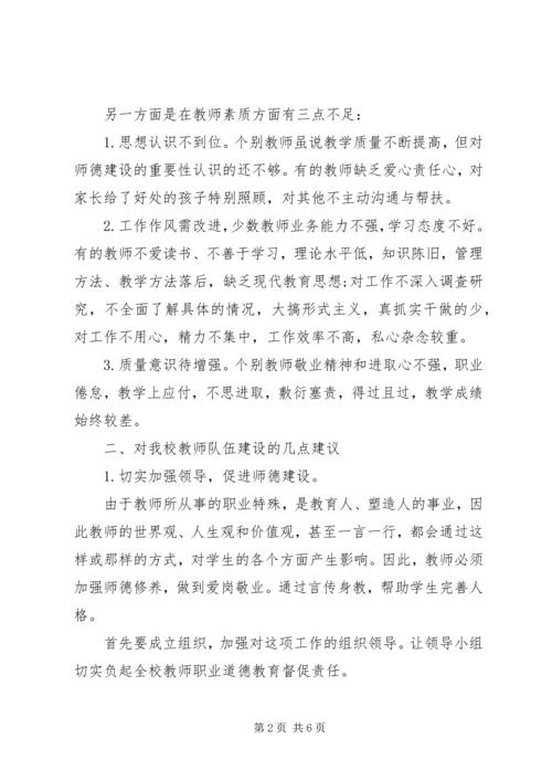 学校教师队伍建立调研报告.docx