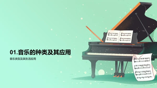 音乐教学实用指南PPT模板