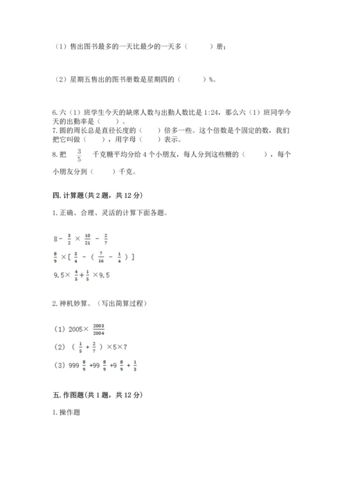小学数学六年级上册期末模拟卷及答案（名师系列）.docx