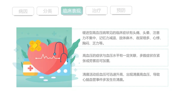高血压知识宣传PPT模板