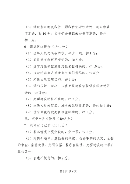 价格监督检查文书评分标准.docx