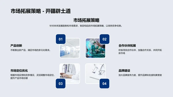 生物医疗述职报告PPT模板