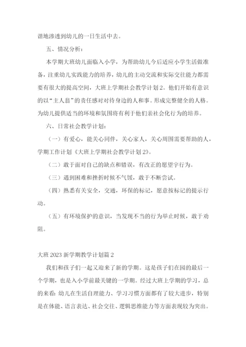 大班2023新学期教学计划7篇.docx