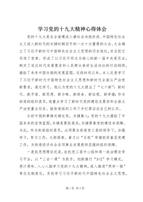 学习党的十九大精神心得体会 (22).docx