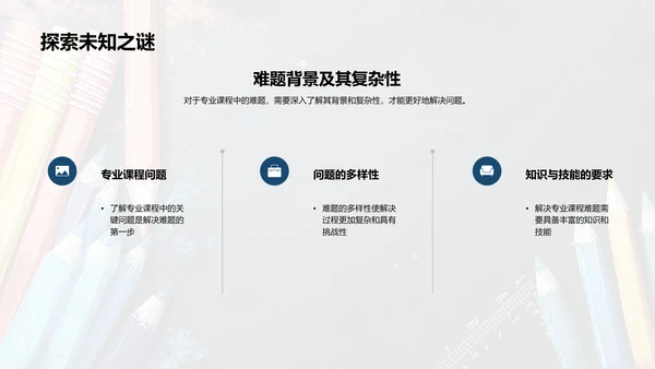 专业难题攻克报告PPT模板