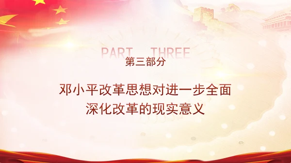 邓小平改革思想及其时代价值专题党课PPT