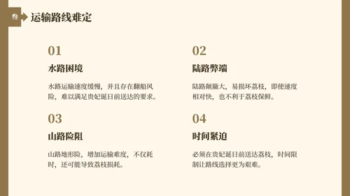 棕黄色长安的荔枝读书笔记分享PPT模板