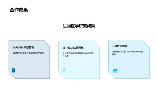 3D风生物医疗学术答辩PPT模板