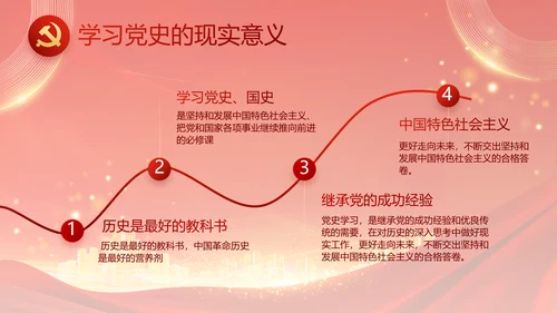 红色党建民主生活会学习主题动态PPT模板