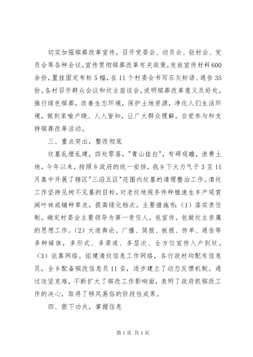 殡葬改革工作情况汇报.docx