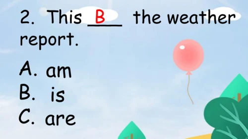 Unit3 Weather PartB Let’s learn & Let’s play 课件（共5