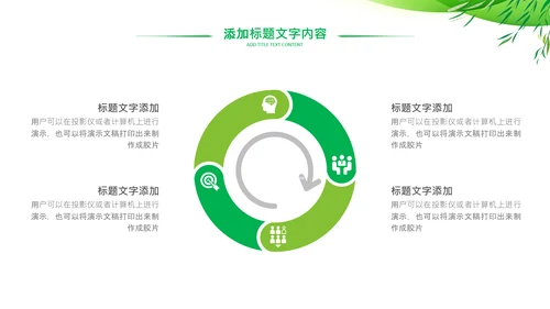 绿色低碳简约生态环保主题演讲汇报ppt模板