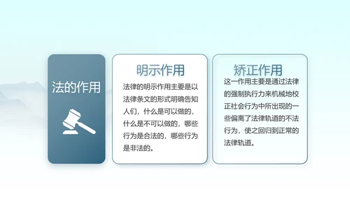 蓝色中国风法律法规讲堂动态PPT模板