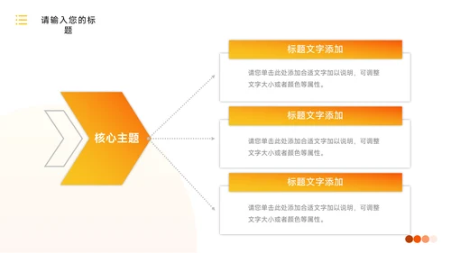 黄橙高端欧美风渐变商业计划书PPT模板