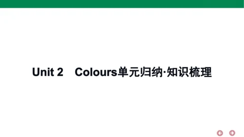 人教PEP英语三年级上册期中复习 单元归纳·知识梳理  课件(共18张PPT)