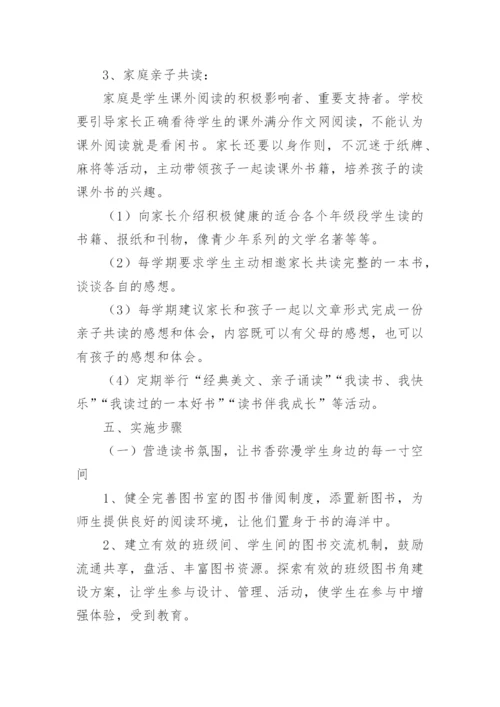 小学书香校园读书活动方案.docx