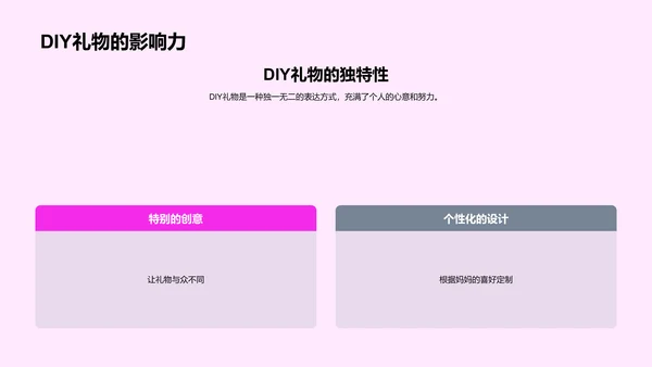 制作母亲节DIY礼物PPT模板