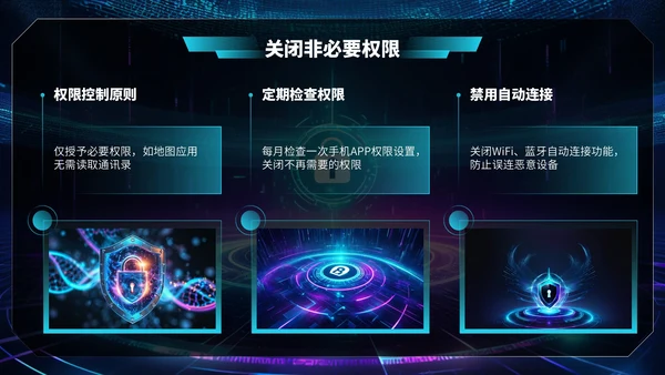 深蓝色科技风网络安全宣传周科普讲座PPT模板