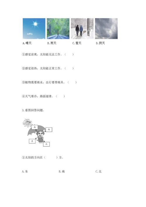 教科版二年级上册科学期末测试卷【全国通用】.docx