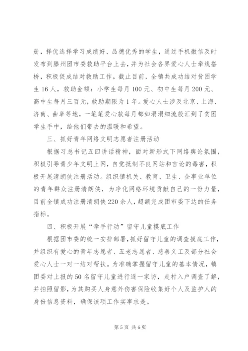 团委年度政务服务工作总结范文.docx