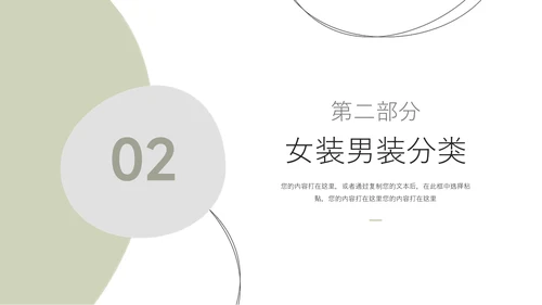 绿色个性文艺欧美服装品牌介绍PPT模板