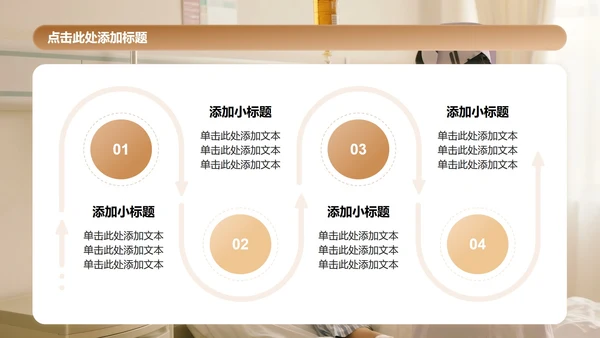 棕色简约风护理个案工作总结汇报PPT模板