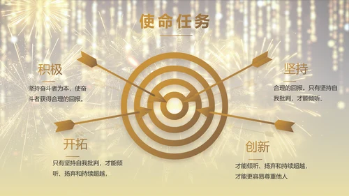 金色大气企业年会盛典颁奖典礼视频PPT模板