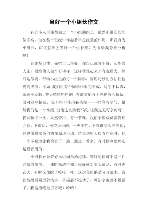 当好一个小组长作文.docx