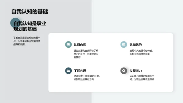 职业规划与自我认知