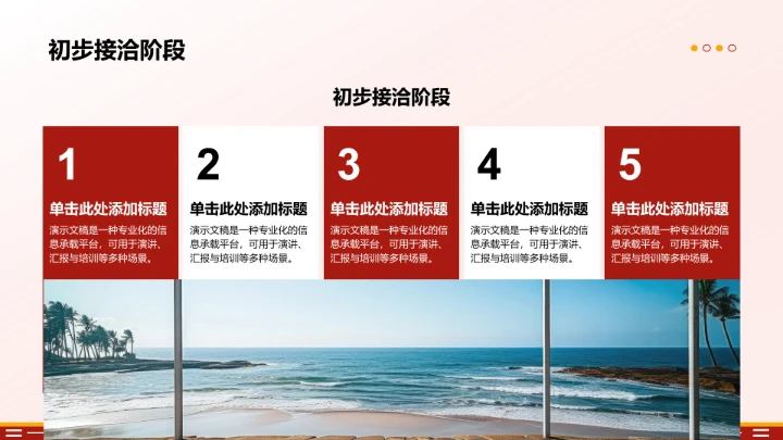 品牌合作流程说明PPT模板