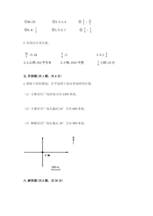 人教版六年级上册数学期末测试卷（综合题）word版.docx