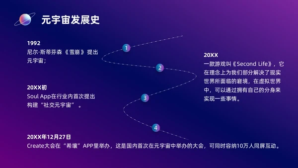 蓝紫色元宇宙培训课件