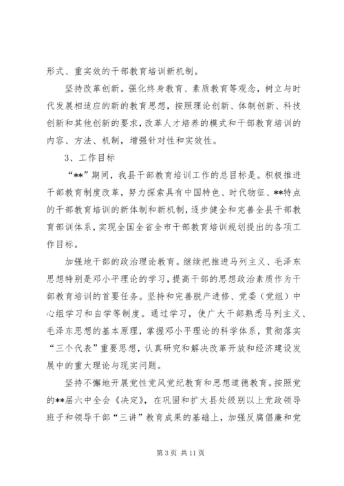 干部教育培训计划 (11).docx