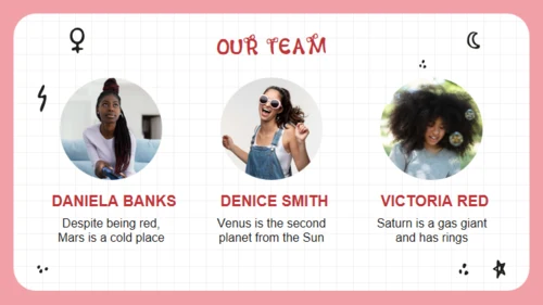 女孩力量卡通人物通用PPT模板