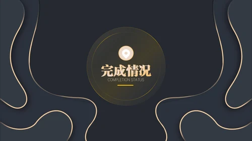 黑金等高线高端年终汇报通用PPT模板