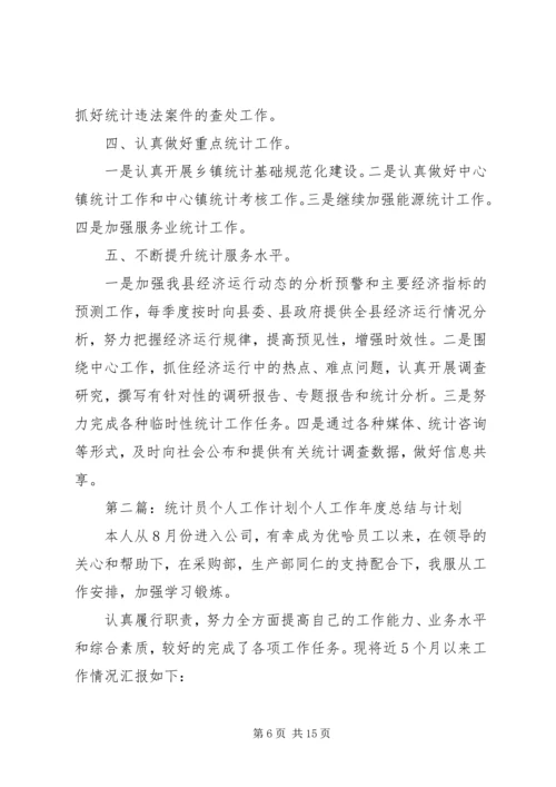 统计员的个人工作计划 (2).docx