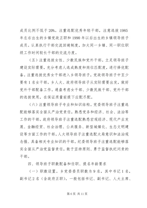 乡镇领导班子换届实施方案.docx