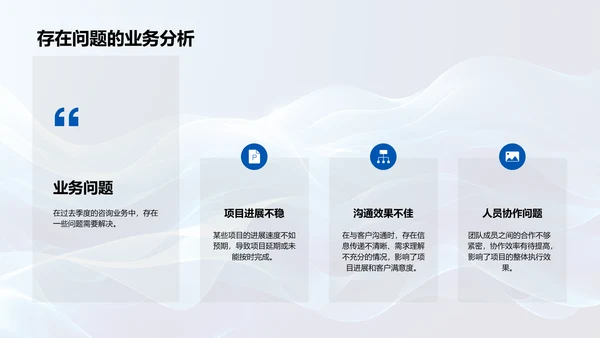 季度咨询汇报PPT模板