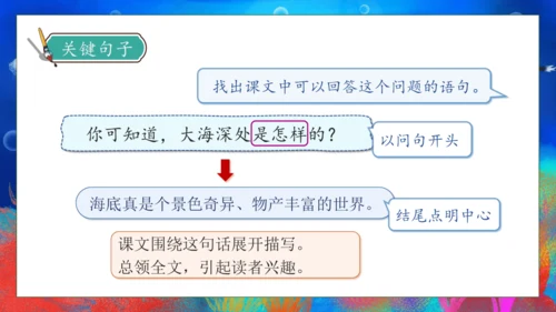 【核心素养】部编版语文三年级下册-23. 海底世界 第1课时（课件）