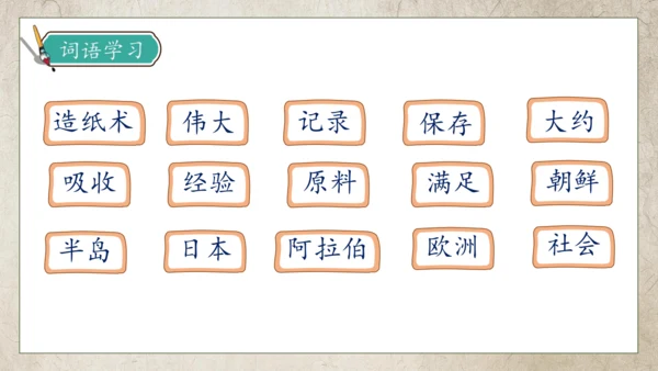 【核心素养】部编版语文三年级下册-10. 纸的发明 第1课时（课件）