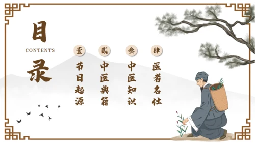 中国国医节宣传介绍通用PPT模板