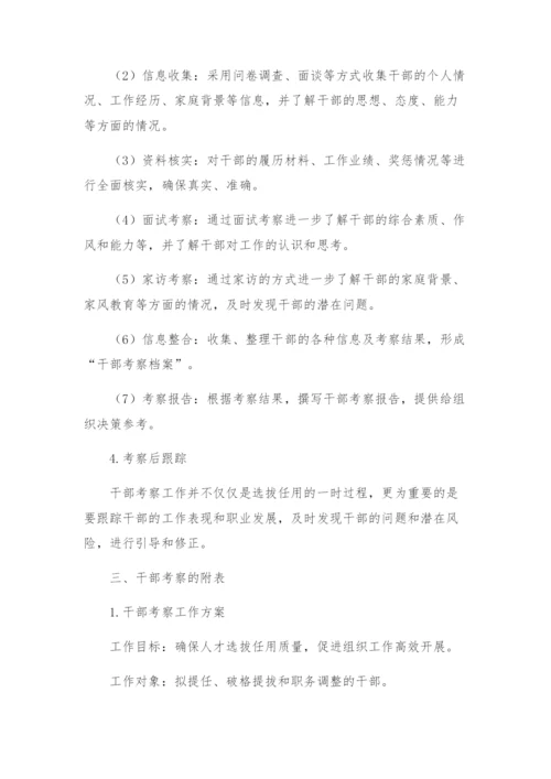 干部考察全套资料干部考察工作方案附表等.docx