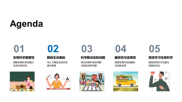 生物科学教学讲座PPT模板
