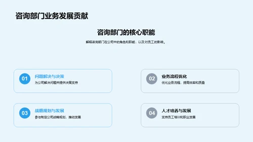 咨询部门深度解析