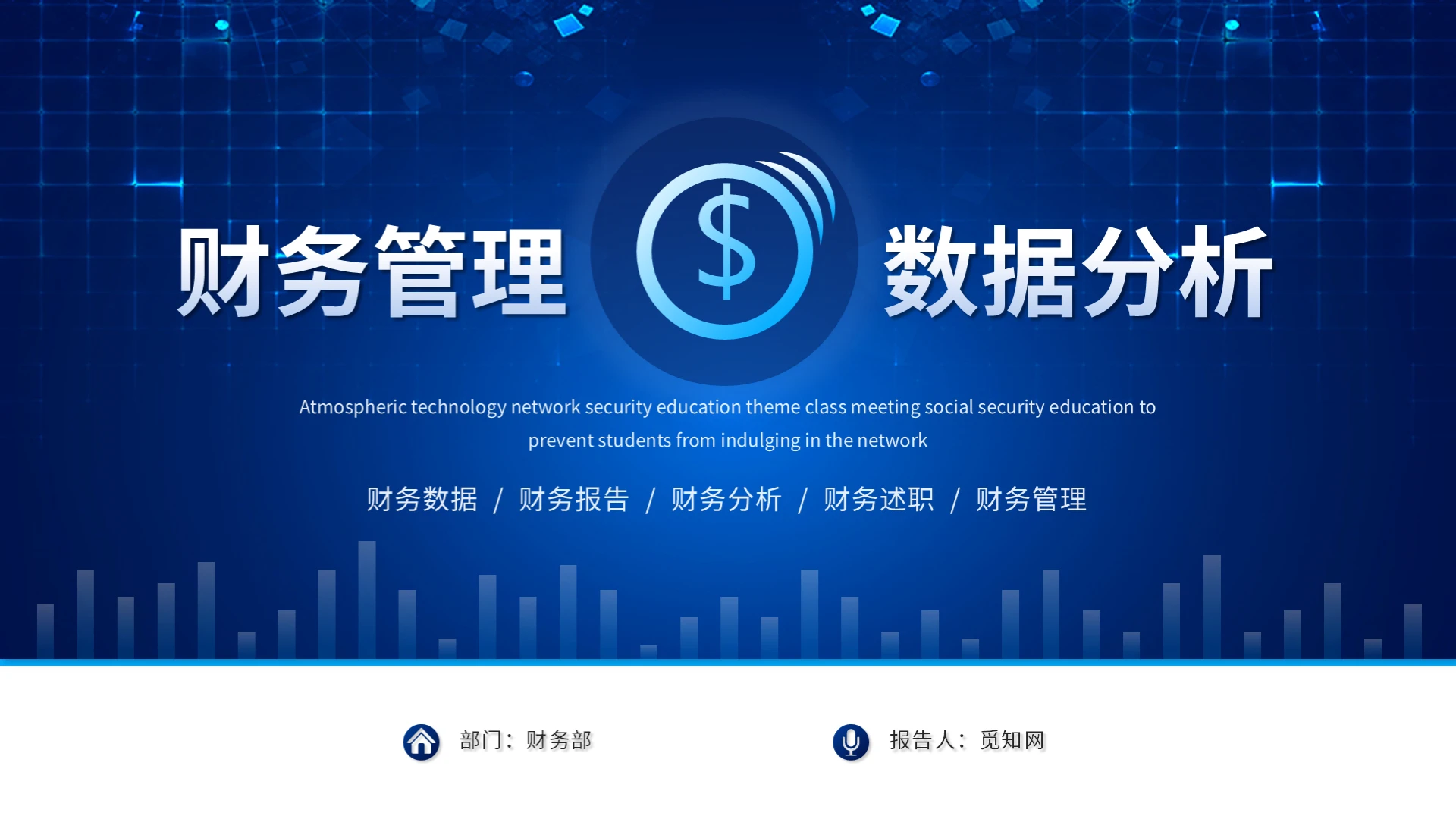 蓝色科技财务管理财务数据分析财务报表财务总结述职报告