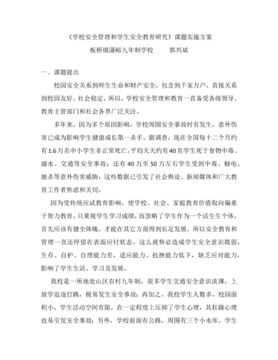 安全课题实施专项方案.docx