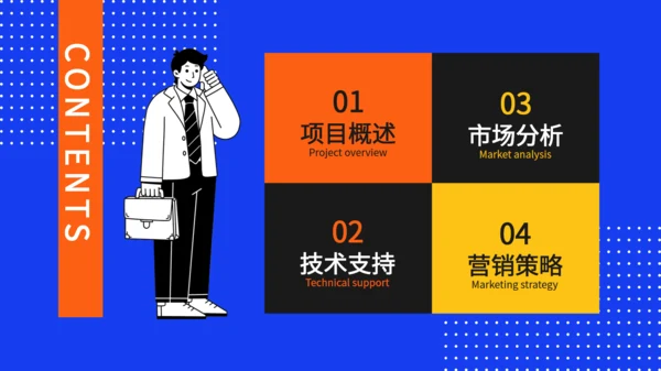 互联网行业项目计划书通用PPT模板